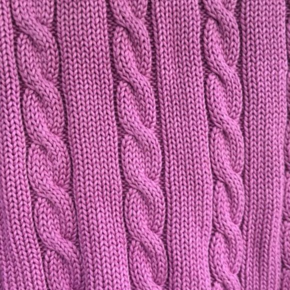 NWOT Talbot,100% Cotton Sweater, Cable design, S P - Picture 2 of 6